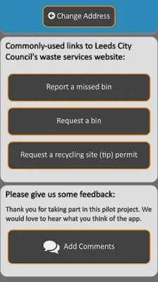 Leeds Bins android App screenshot 1